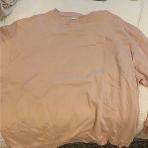 pink oversized sweater